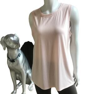 Athleta Blush Pink Polyester Lyocell Tank Top Women’s Size Large